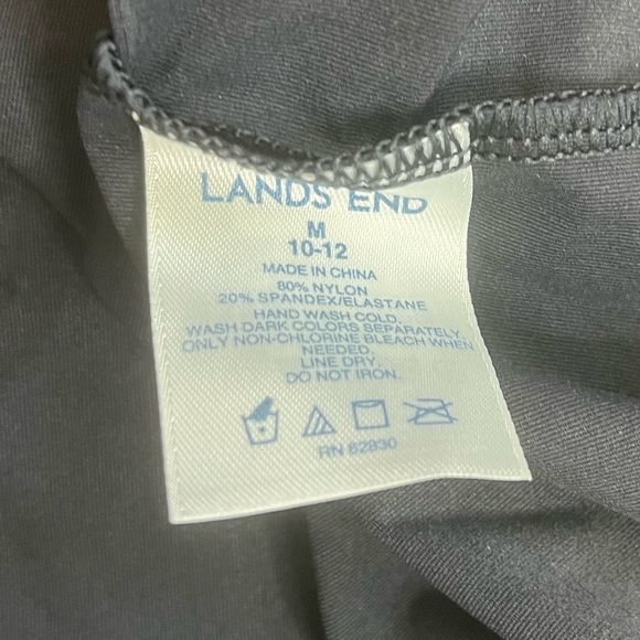 Land’s End Black Dress Size Medium - Picture 3 of 4